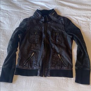 BKE Black Leather Jacket